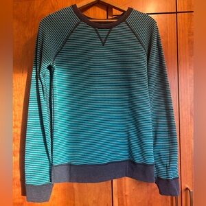 Lululemon reversible sweatshirt like new striped blue men’s S/women’s M